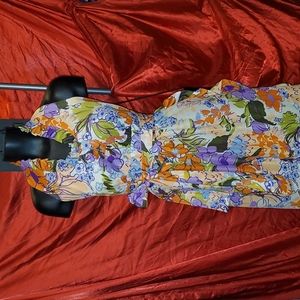 Vintage hand made hater wrap around dress